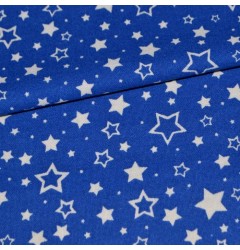 Фланель "Звезды" синяя шир 150 