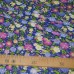 Ситец плательный рис 20034-1 цветы синий