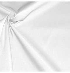 Ткань сорочечная однотонная белая