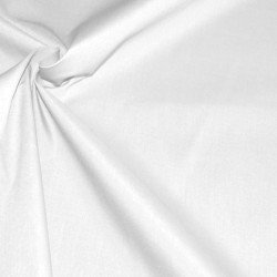 Ткань сорочечная однотонная белая