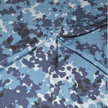 Ткань "Панацея-160" сорочечная "Излом" синий