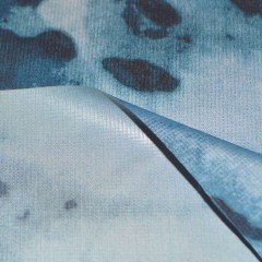 Ткань Мембрана Климат 150 RS рисунок Синий мох