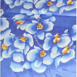 Бязь "Орхидея" голубая 150 см