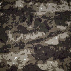 Ткань Мини-рипстоп с Флисом рисунок "Кордон" темный