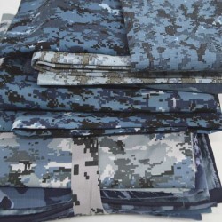 Весовой лоскут упаковкой 5 кг, Камуфляж синие цвета, военный