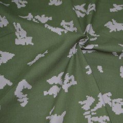 Ткань сорочечная "Березка" серый лист